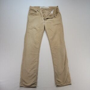 Diesel Keetar Corduroy Pants Mens 30x31 Tan Straight Made in Italy Button Fly